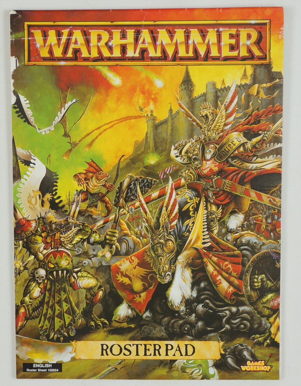 Warhammer Roster Pad UNUSED BLANK Games Workshop Roster Sheet 102654