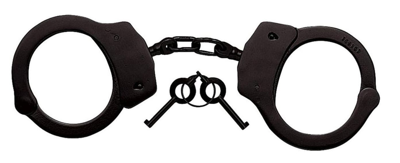 Black Steel Professional Hancuffs #JR10092 &
