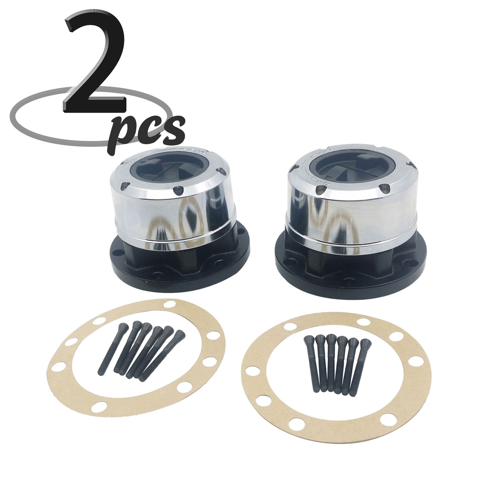 Pair of Locking Hubs For 1989-1998 Geo Tracker Suzuki Sidekick Samurai 1.6L L4