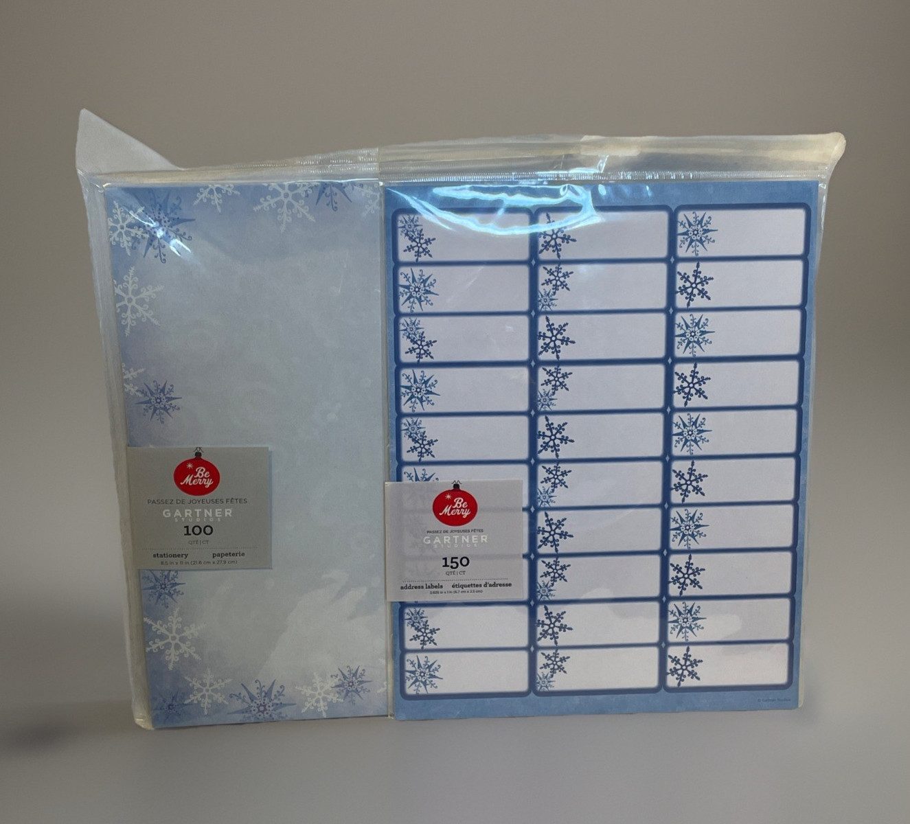 Garner Studios Have a Happy Holiday 100 Sheets 8.5x11 Stationery 150 Add Labels