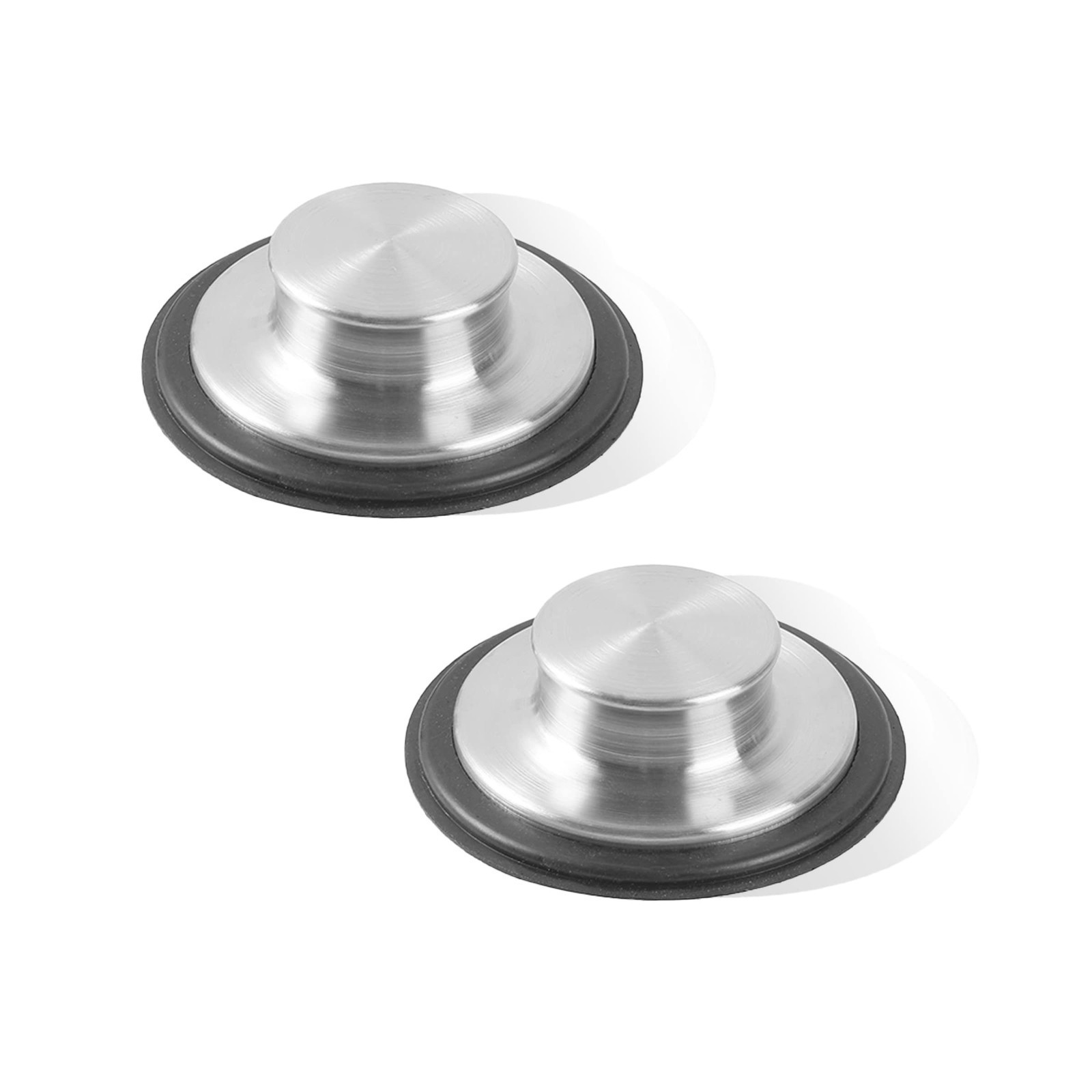 (2-Pack) Stainless Steel Kitchen Sink Stoppers - 3.35” x 1.18” Unive