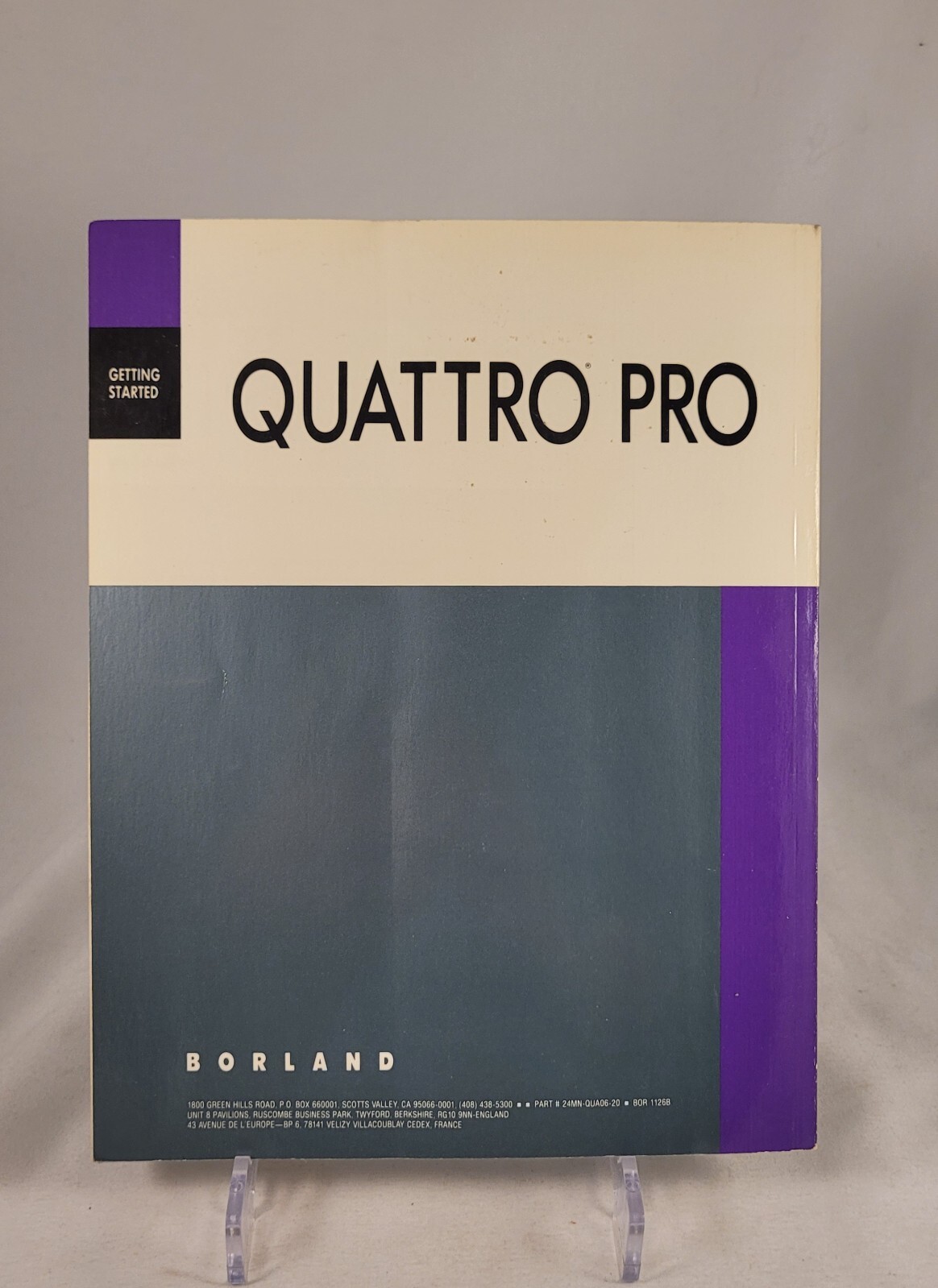 Borland Quattro Pro 2.0 Getting Started Guide