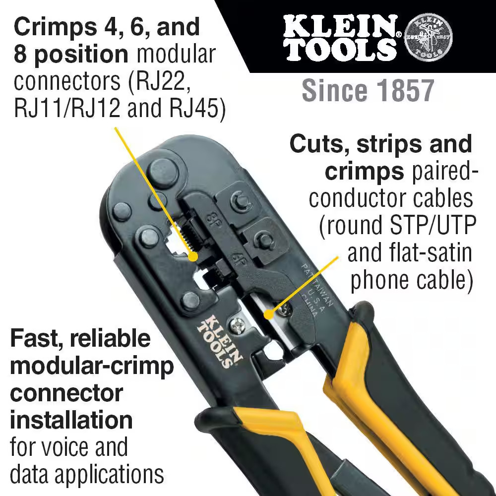 Klein Tools Twisted Pair Installation Tool Set with Zipper Pouch Vdv026 212