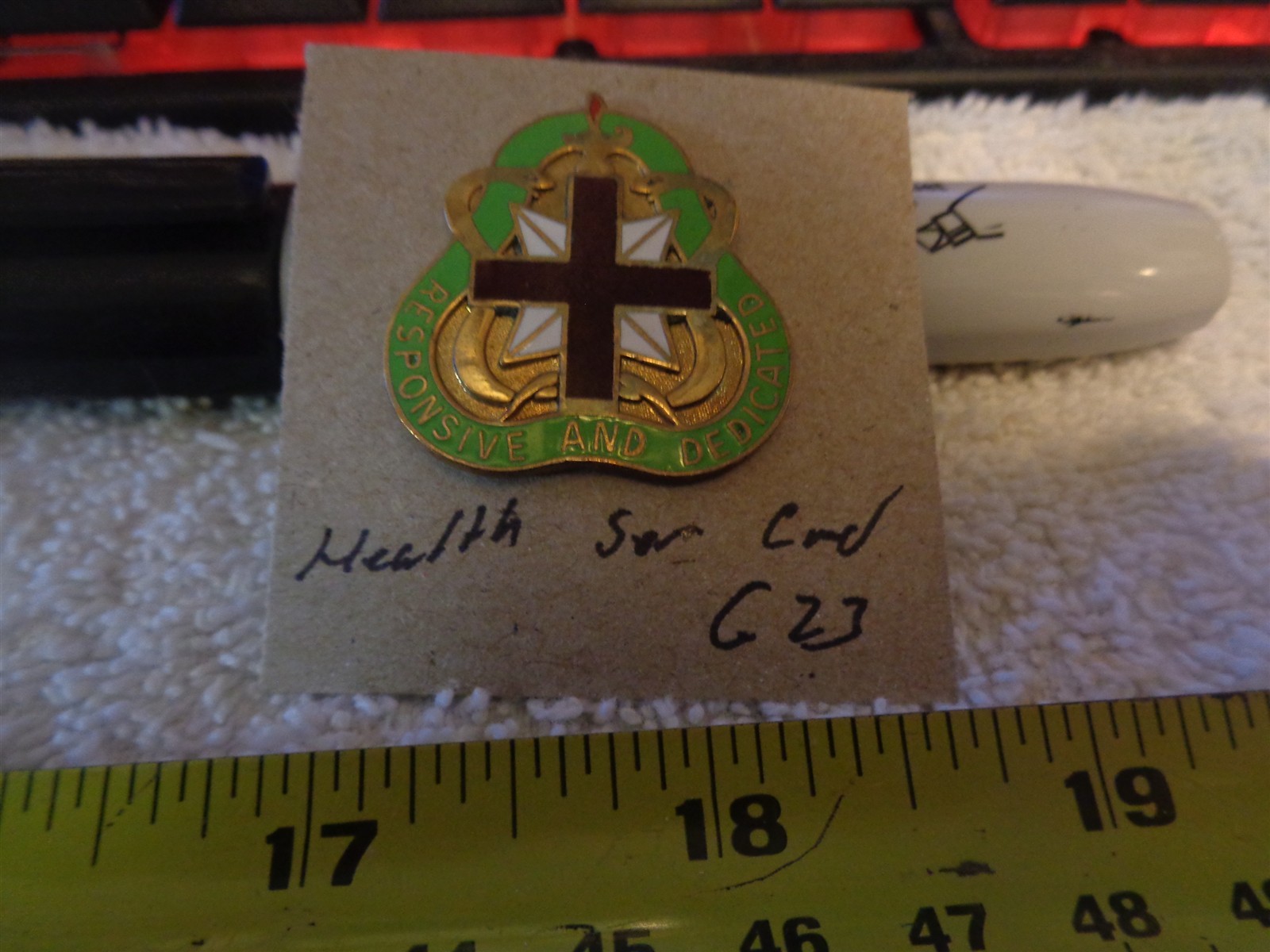Health Services Command G23 Unit Crest, DI, DUI (DRAW#S13)