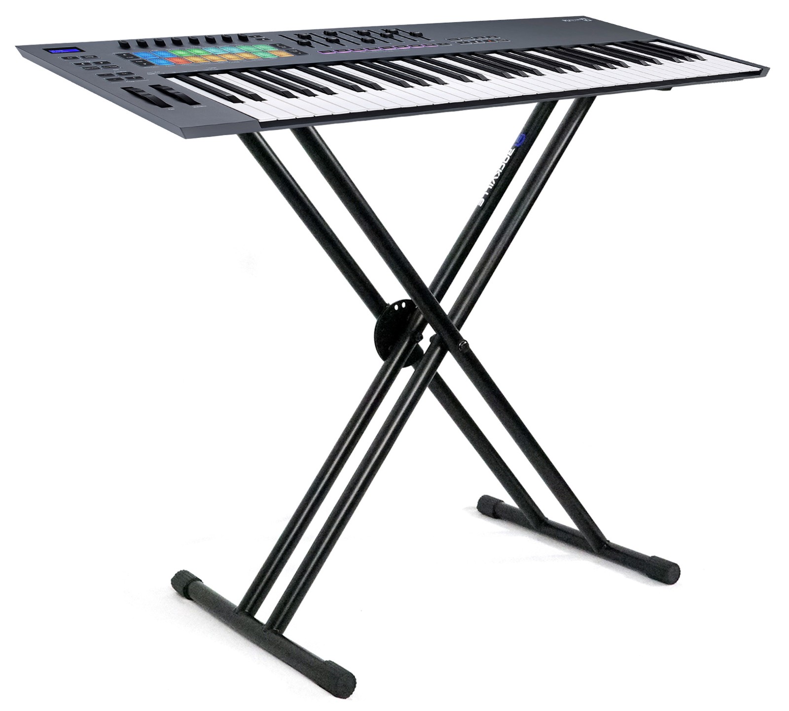 Novation FLkey 61 Key MIDI Keyboard Controller for FL Studio+X Braced Stand