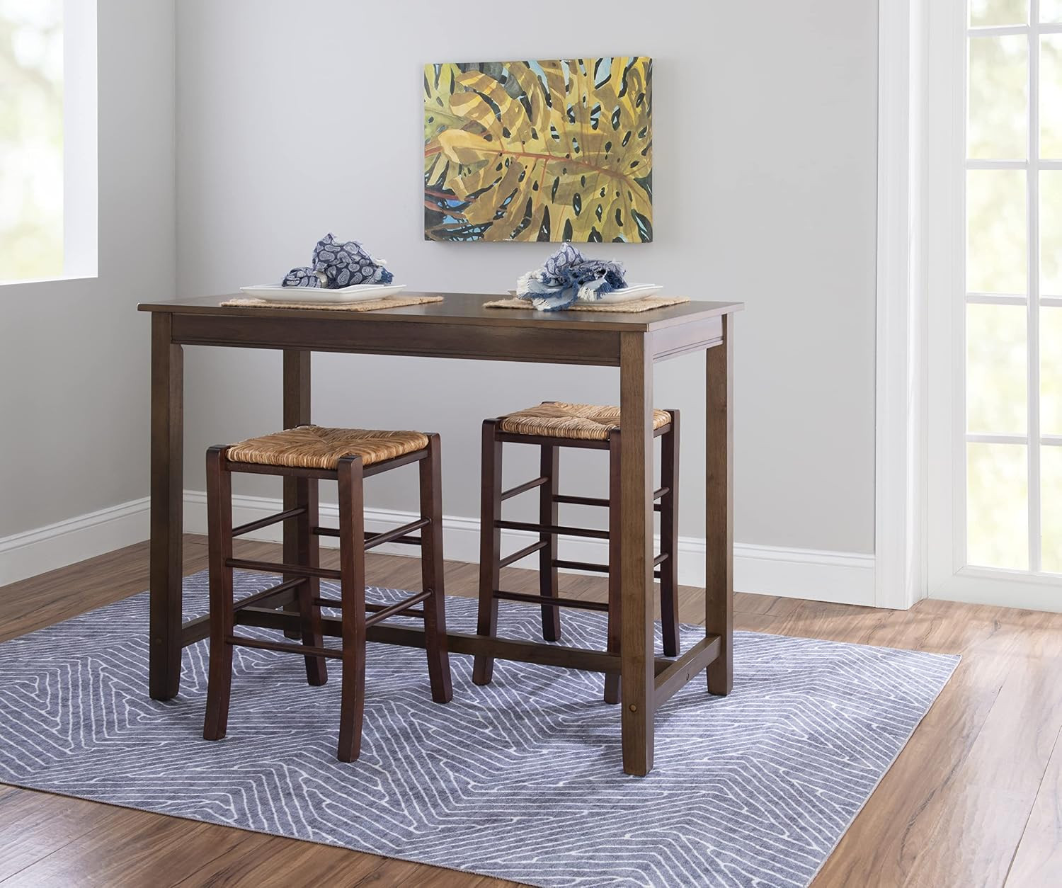 Claridge Rustic Wood 36 Inch Height Pub Table