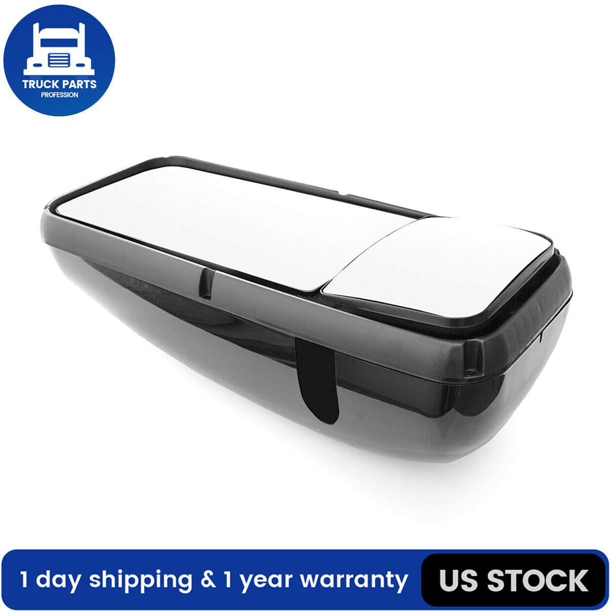 For Kenworth T660 T600 Door Mirror Power&Heated Passenger RH Side Black