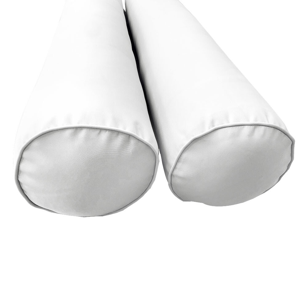 |SLIPCOVER ONLY|S6 Daybed Mattress Bolster Pillow Cover Piped Trim Twin-XL AD106