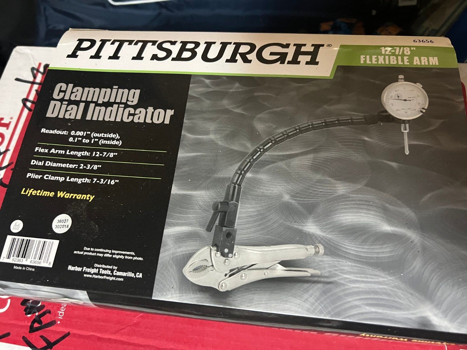 Pittsburgh Clamping Dial Indicator W/ Case Test Rotors Mounts Everywhere Tools