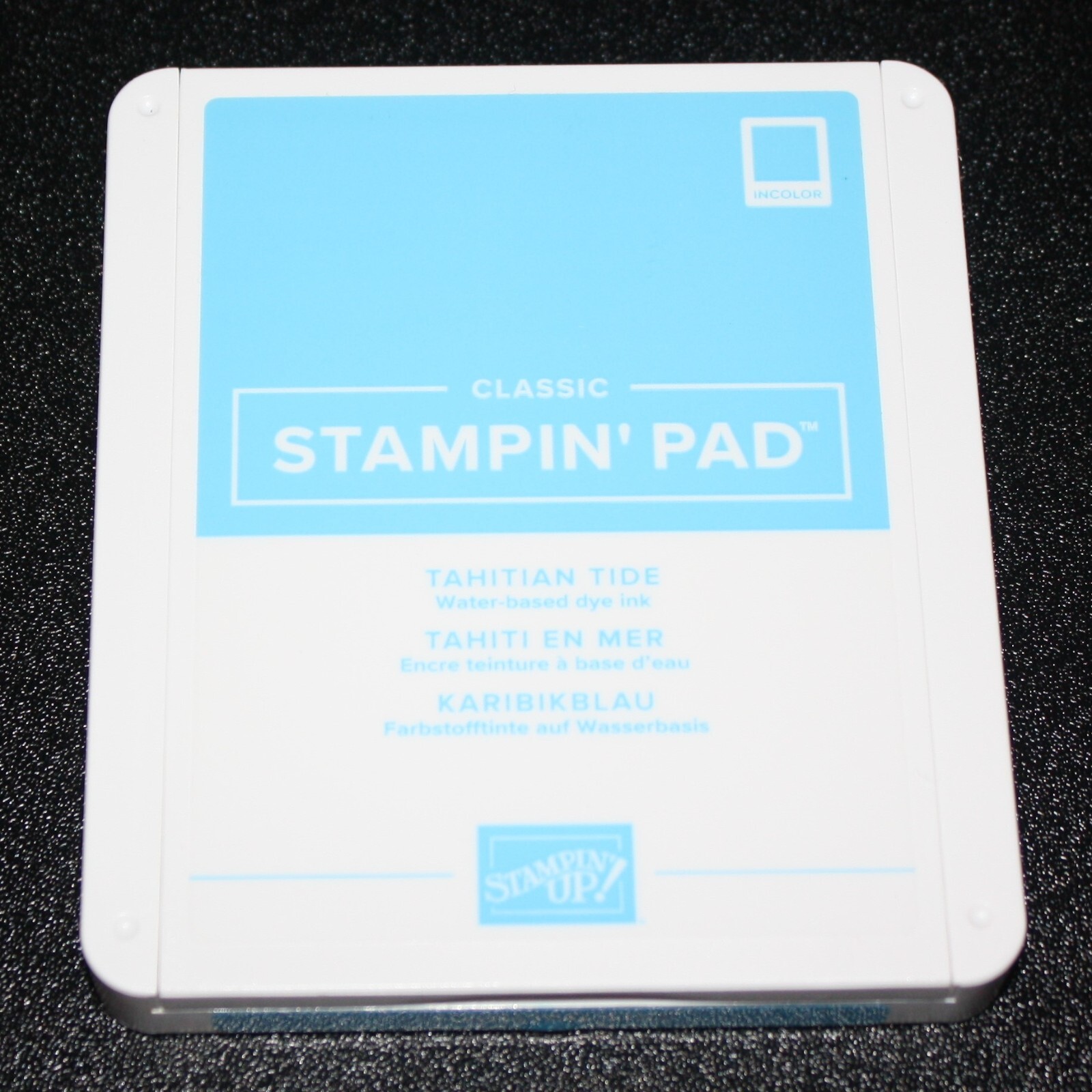 Stampin Up Retired TAHITIAN TIDE In Color Foam Ink Pad Great Condition! Blue