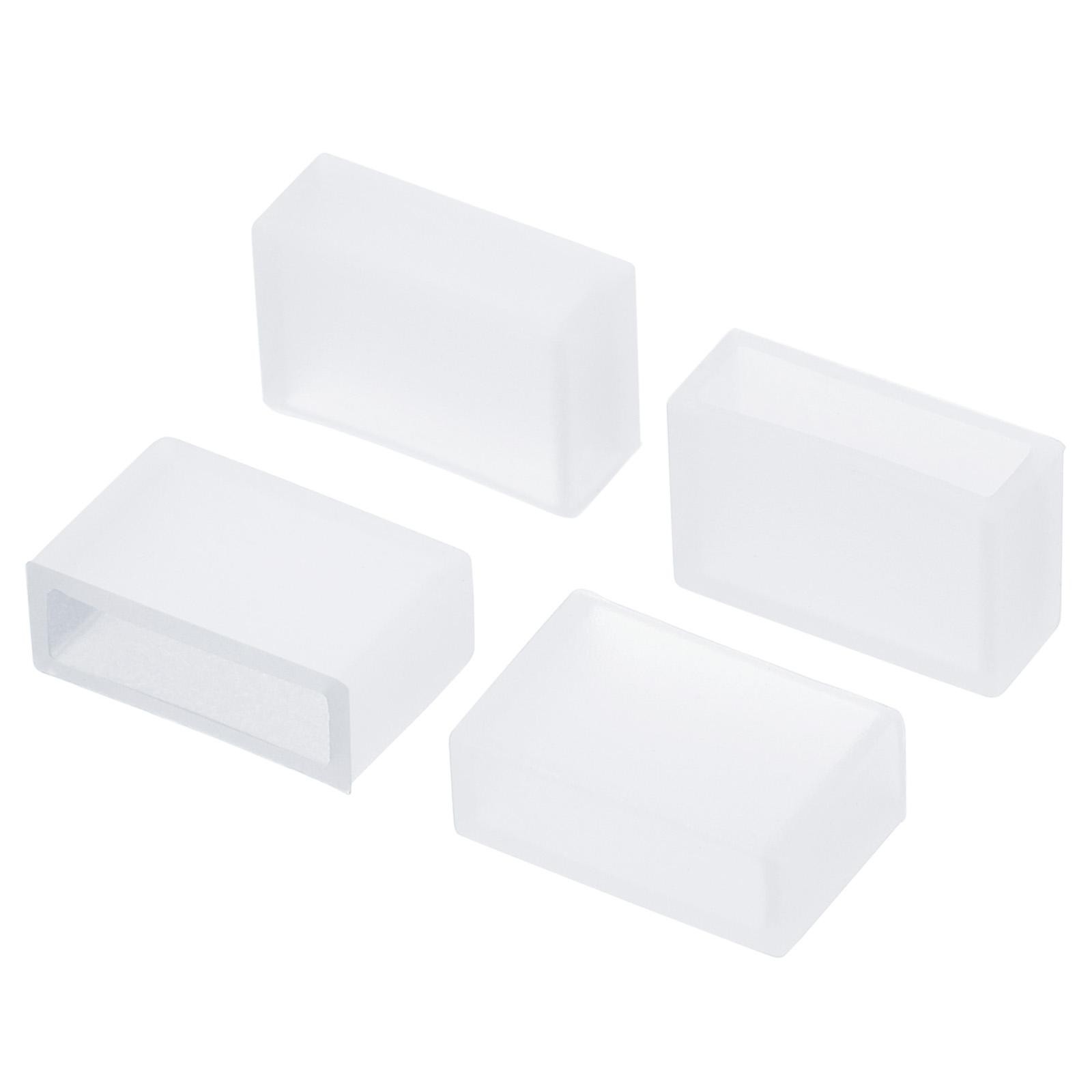 Silicone End Cap Plug Cover, 60 Pack Fit 3528/2835/3014 12mm Wide LED Tube Strip