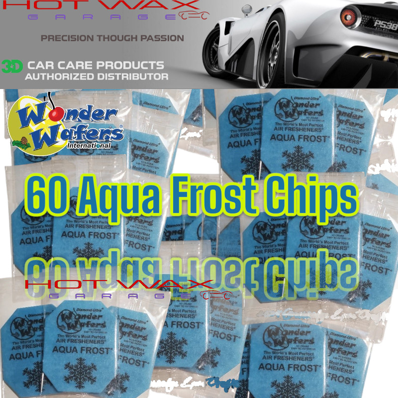 60 Wonder Wafers AQUA FROST INDIVIDUALLY WRAPPED Air Fresheners