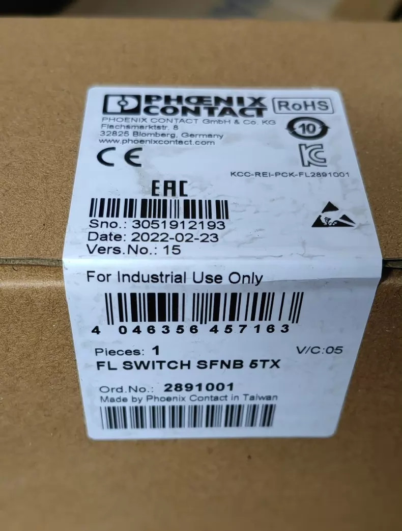 1PCS NEW PHOENIX CONTACT FL SWITCH SFNB 5TX Ethernet Switch 2891001