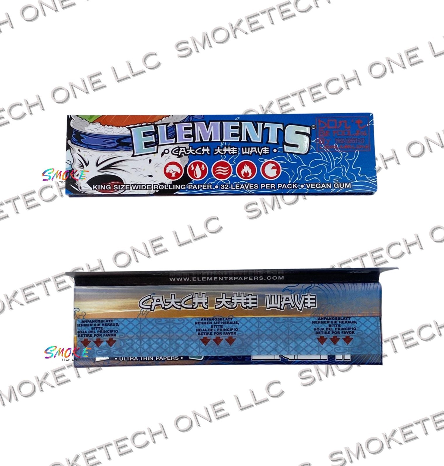 Elements Zushi King Size Wide Rolling Papers 50pks (Single Pack)