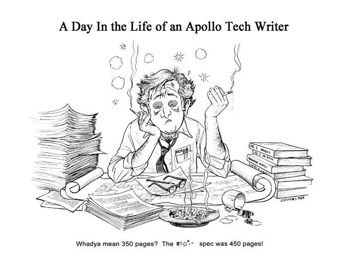 Apollo 11 Engineering Dept Art Print Moon Mission Landing Tech Writer