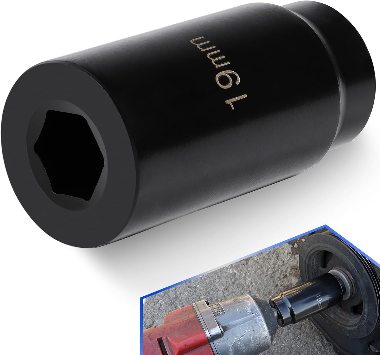 For Honda 19mm Crank Bolt Socket 77080 Harmonic Balancer Tool, 3