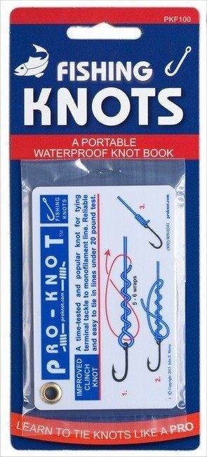 Pro-Knot Fishing Knot Cards With Grommet Waterproof Info For Fresh - PKF101
