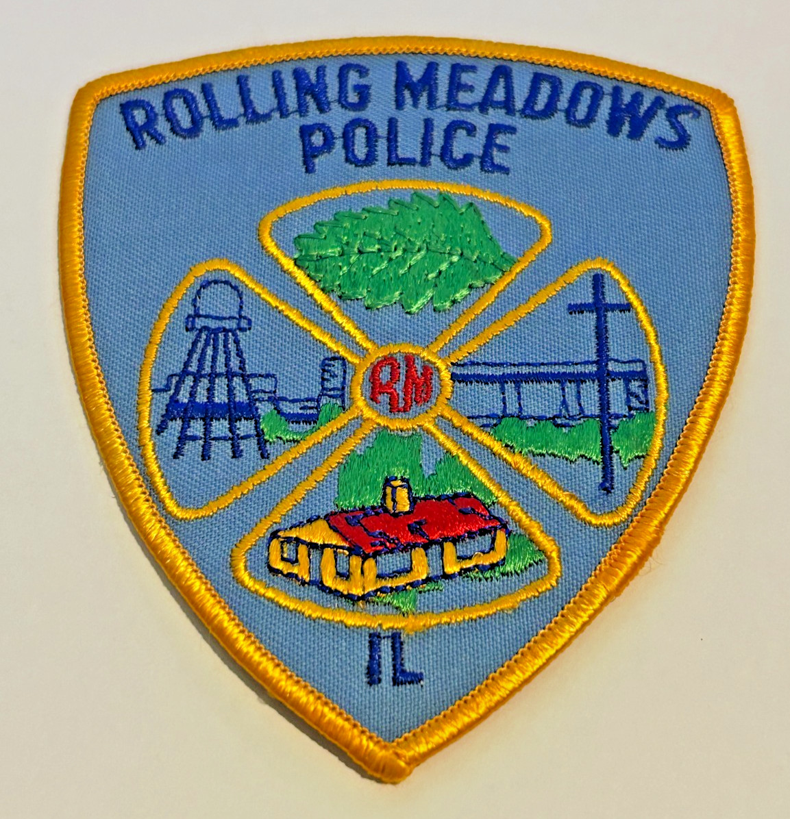 Vintage Rolling Meadows Illinois Police Patch Unused