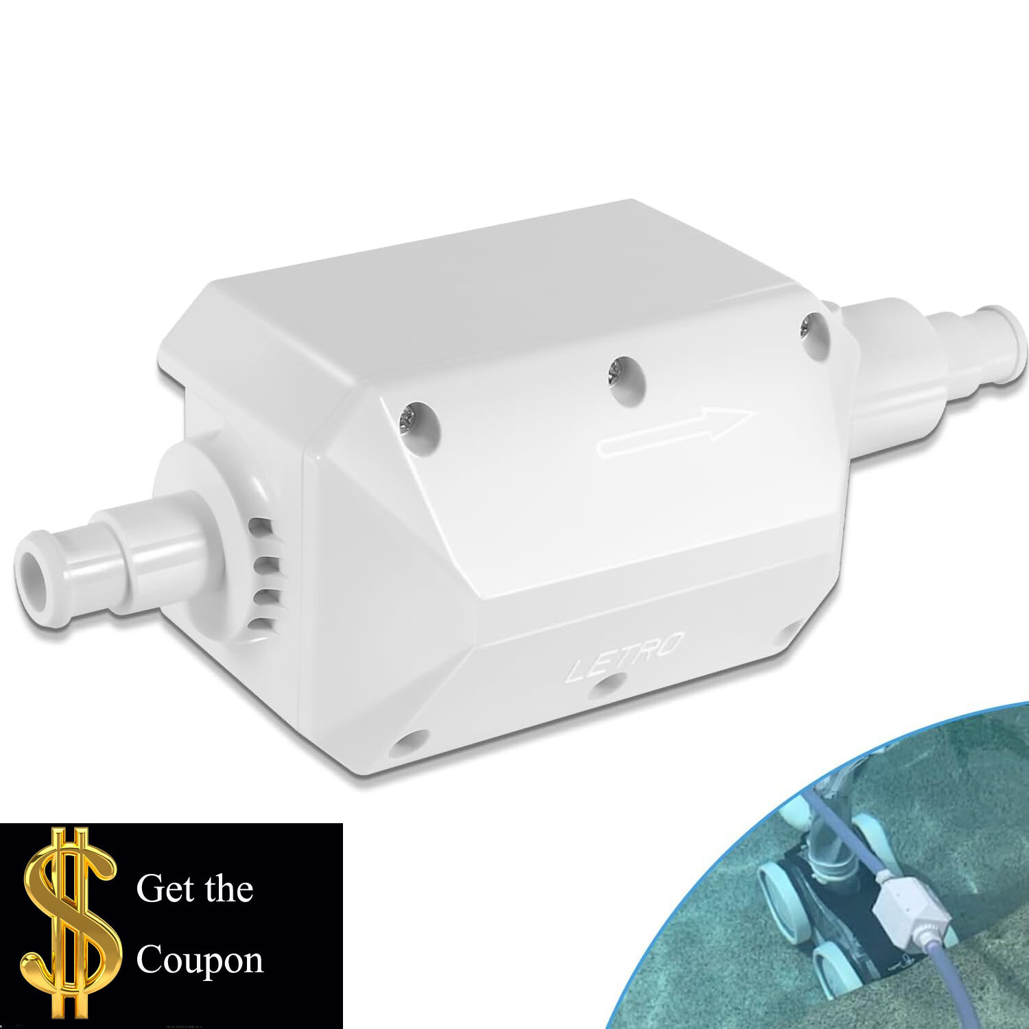 for Pentair E10 White Back-Up Valve Legend Platinum Truck Automatic Pool Cleaner