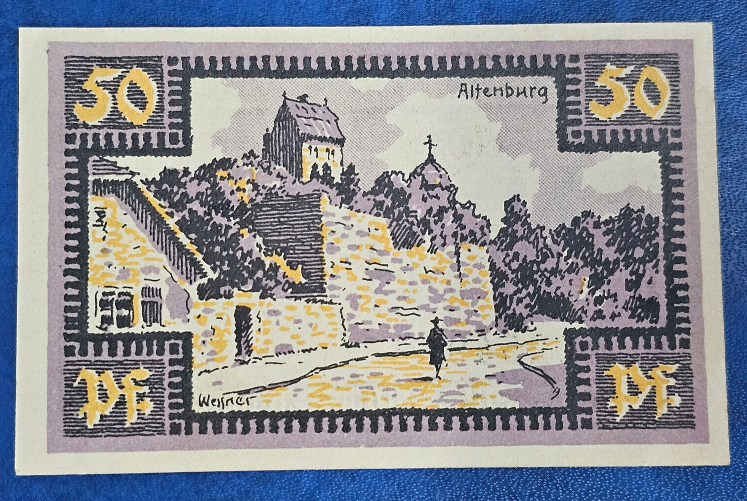 MERSEBURG NOTGELD 50 PFFENIG 1921 EMERGENCY MONEY GERMANY BANKNOTE [🇩🇪34844]