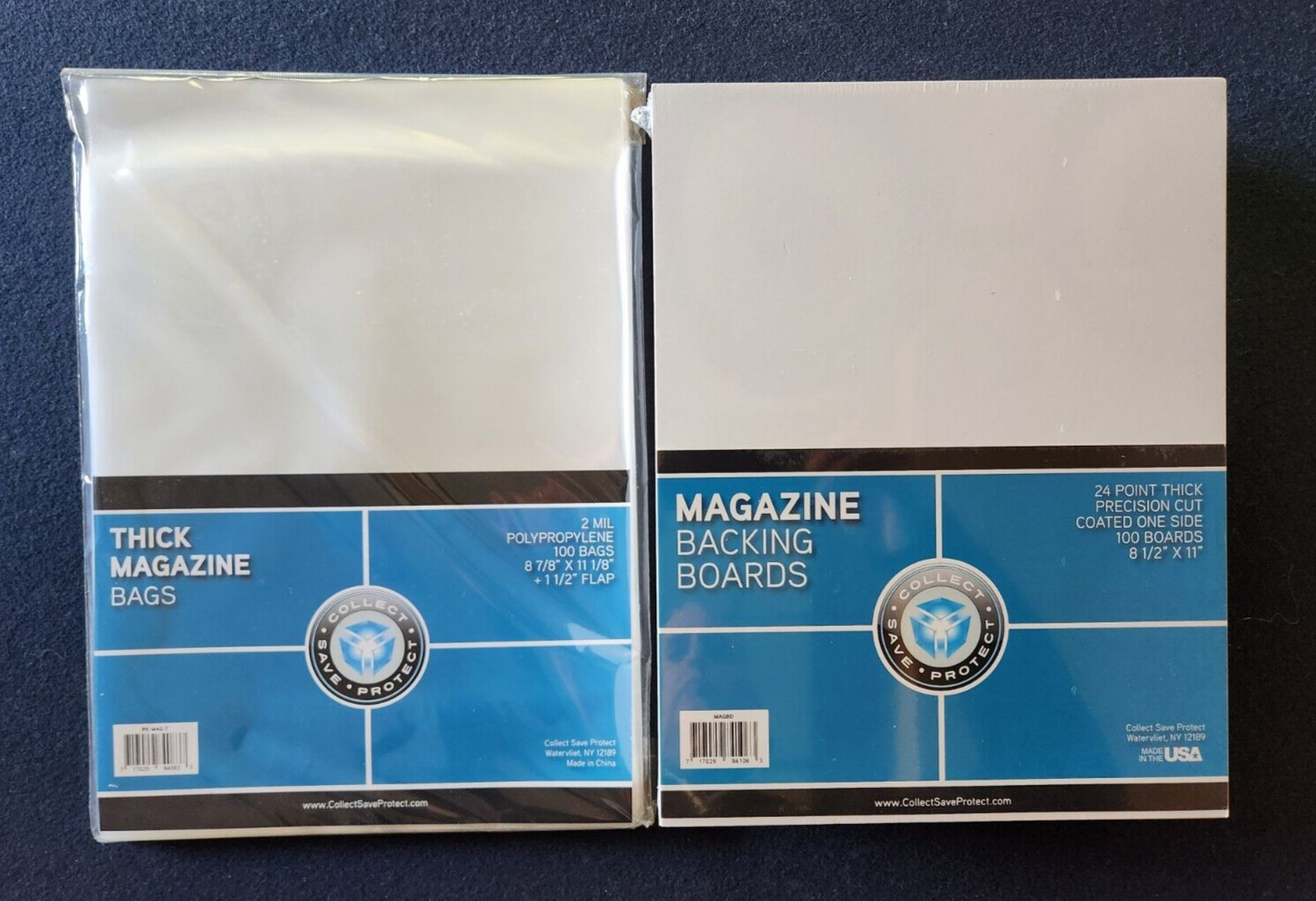 100 New CSP Thick Magazine Bags And Boards - Acid Free Archival Magazine Storage
