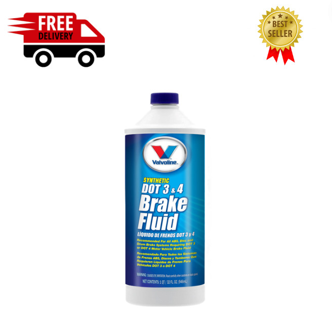 Valvoline 601458 Synthetic DOT 3 and DOT 4 Brake Fluid 32 Ounce