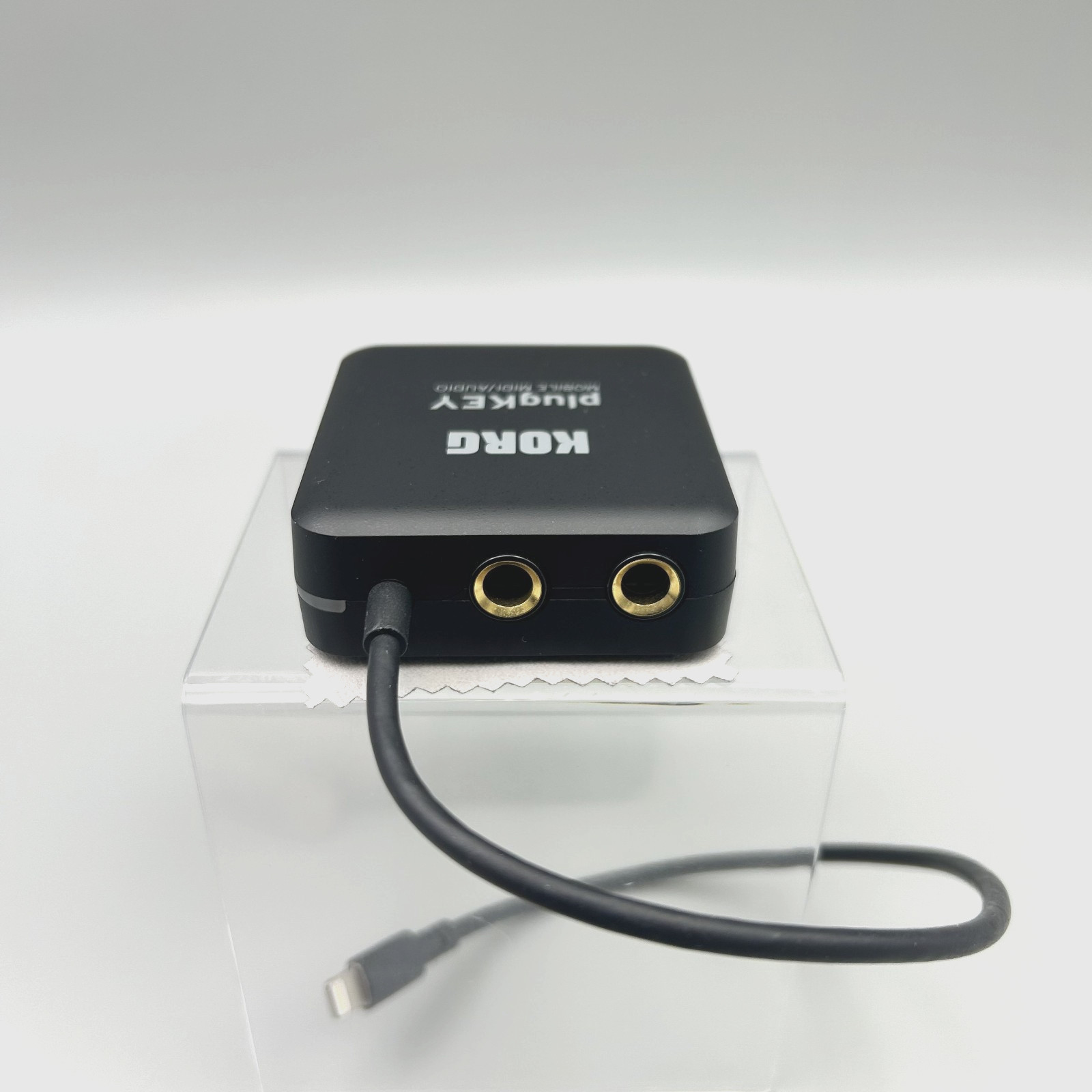 Korg PlugKey Mobile MIDI Audio Interface iOS iPhone iPad Lightning Black Used