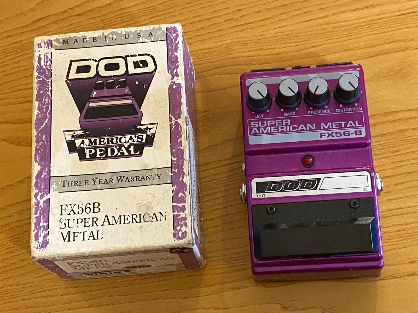 DOD Super American Metal FX56B Distortion Guitar Vintage Pedal MADE IN USA