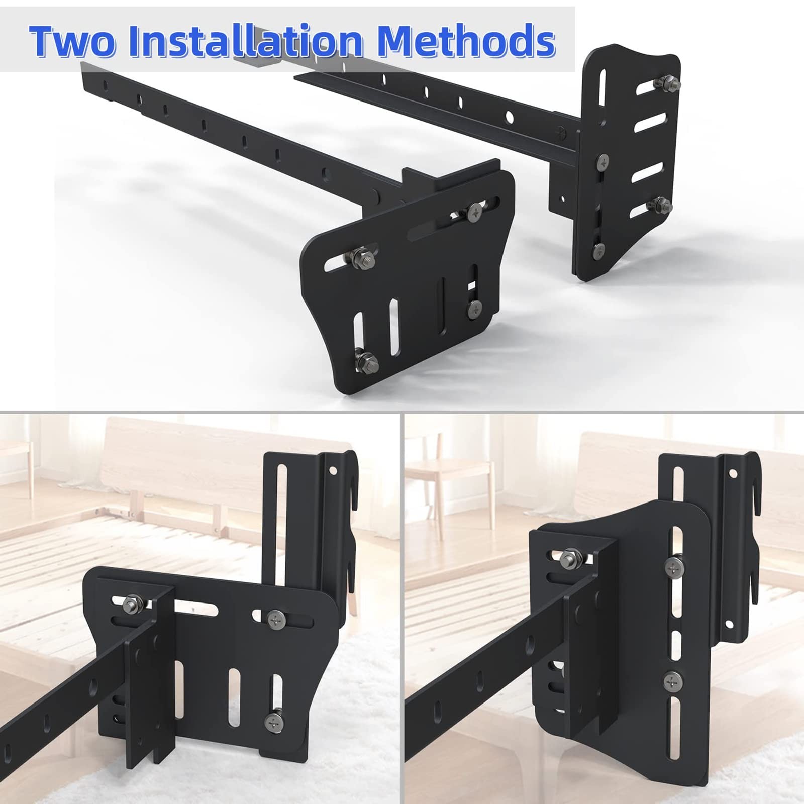 Bed Frame Brackets Adapter, Headboard Brackets for Metal Bed Frame,Headboard ...