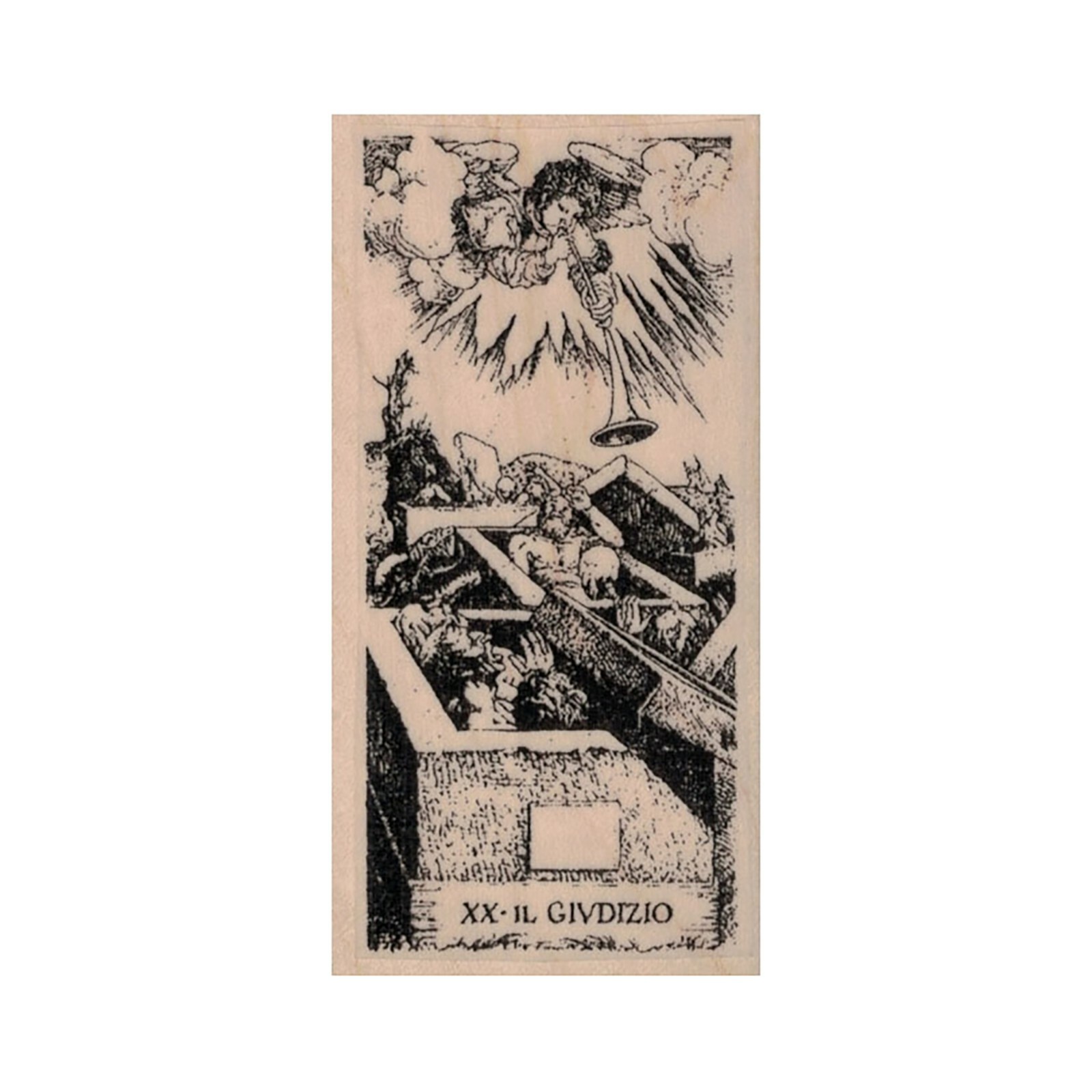 Tarot XX Judgement Rubber Stamp, Fortune, Tarot Card, Magic, Cartomancy, Tarot
