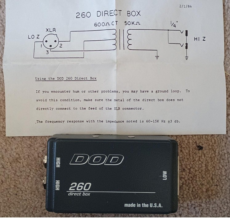 DOD 260 Direct Box made in the USA