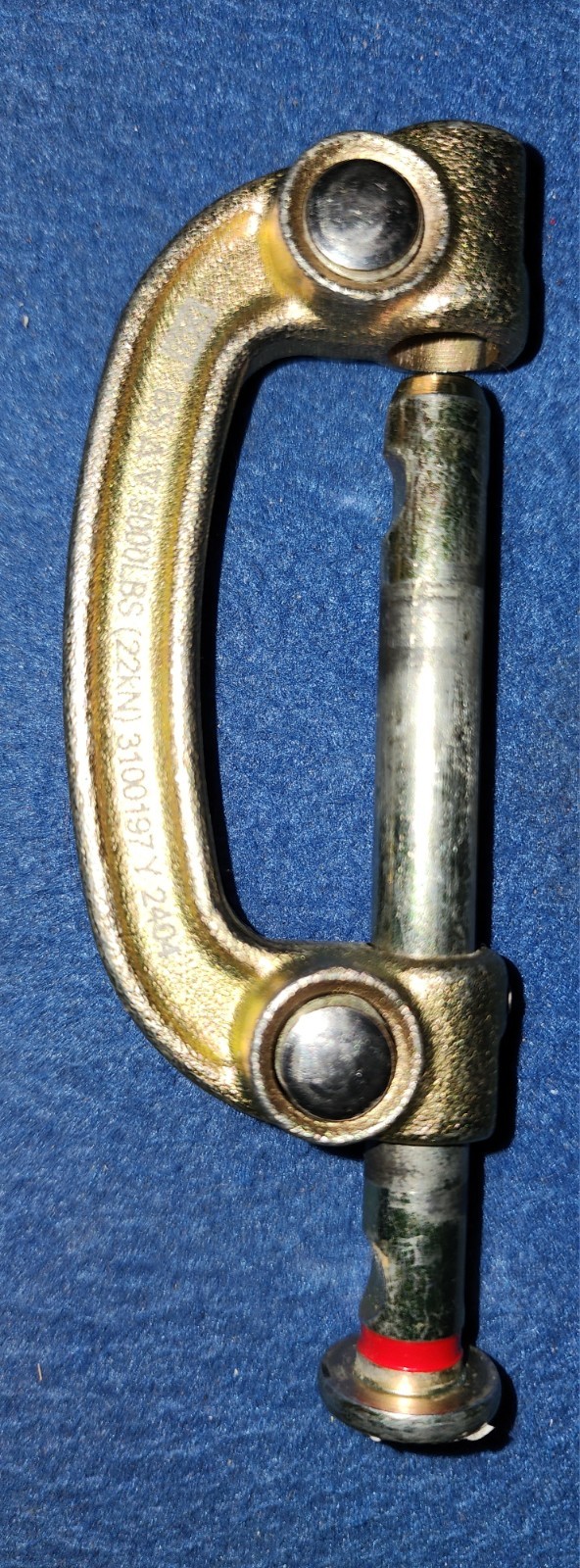 DBI SALA 3100197 Nano Lok Carabiner Top Latch Hook EN362/2004/M, 5000 Lbs