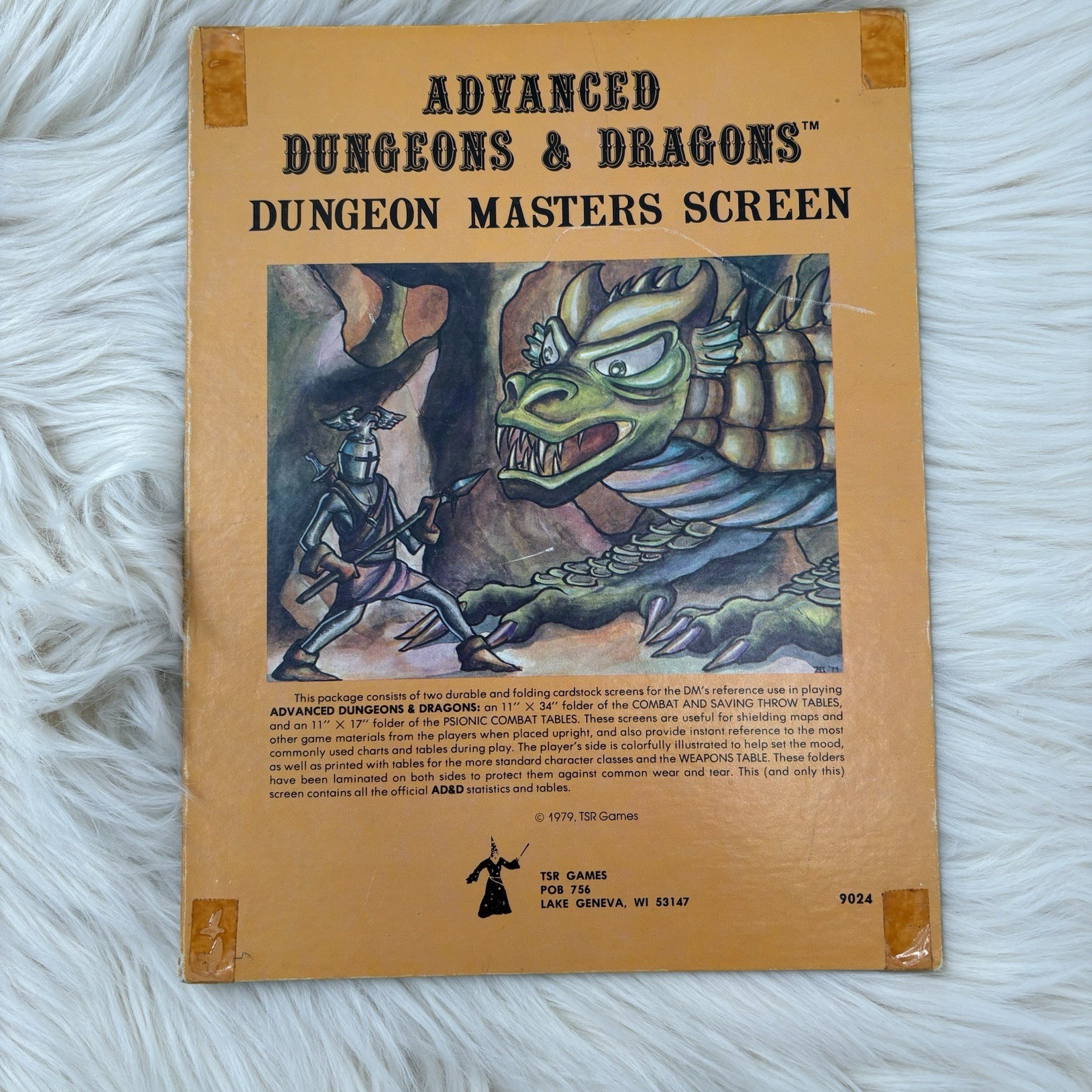 AD&D Dungeon Masters' Screen 9024 TSR 1979