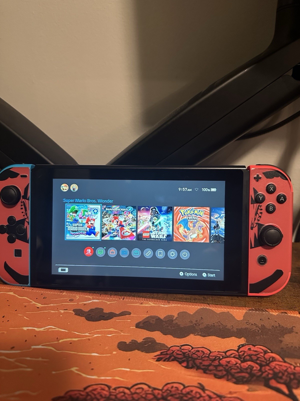 Nintendo Switch Bundle w/ Dock, Controller, CRKD Nitro Deck, Case - Naruto Anime