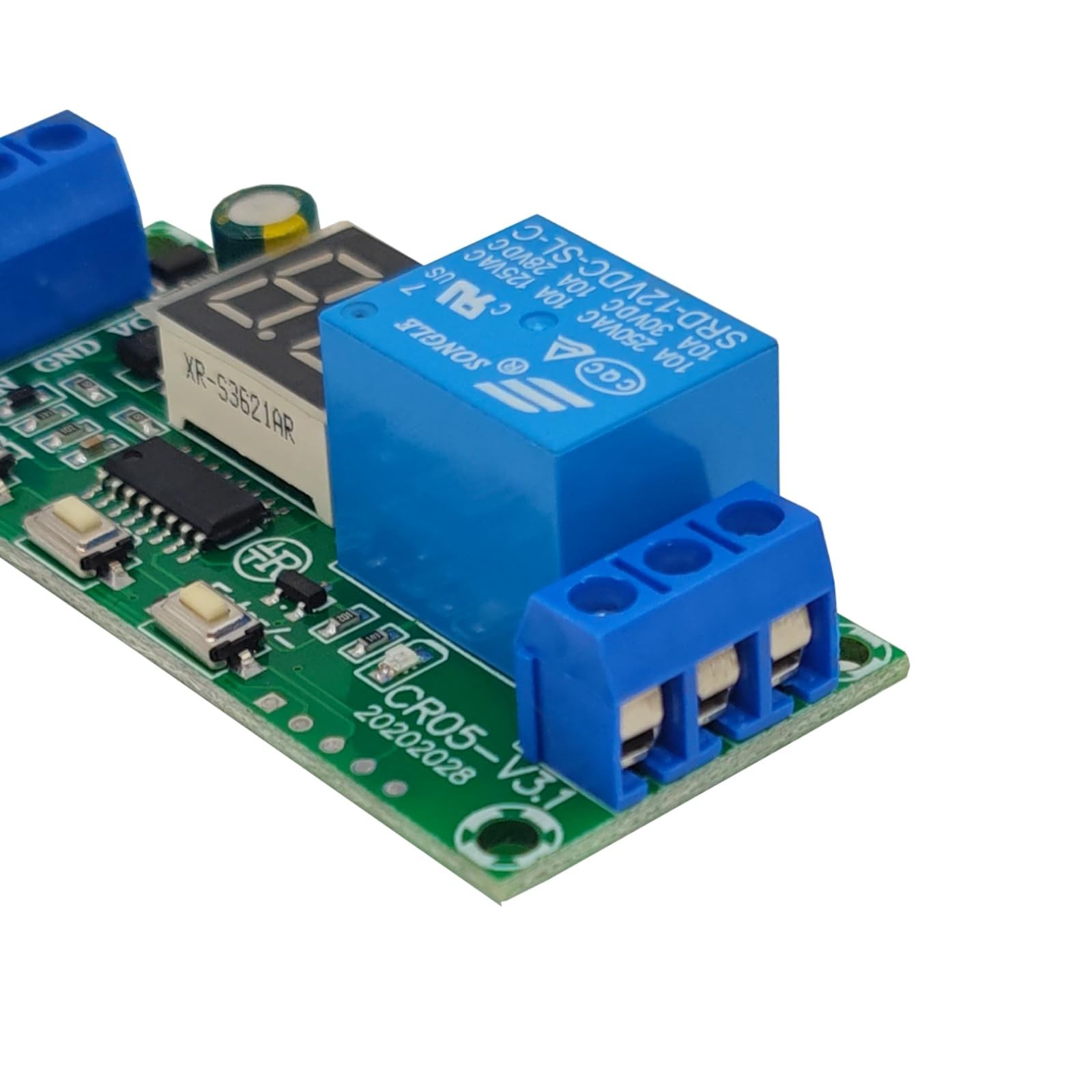 DC 12V Timer Relay Delay Module with Digital LED Display, Time Delay Turn Off...