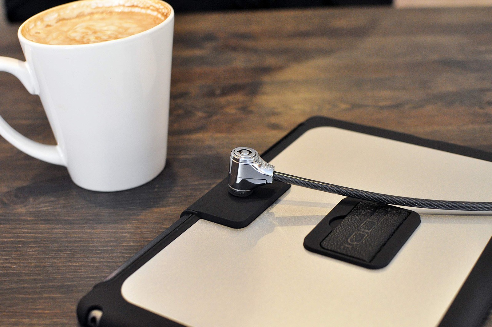 Black Key Cable Lock, Integrated Security, Laptops, Desktops, Monitors