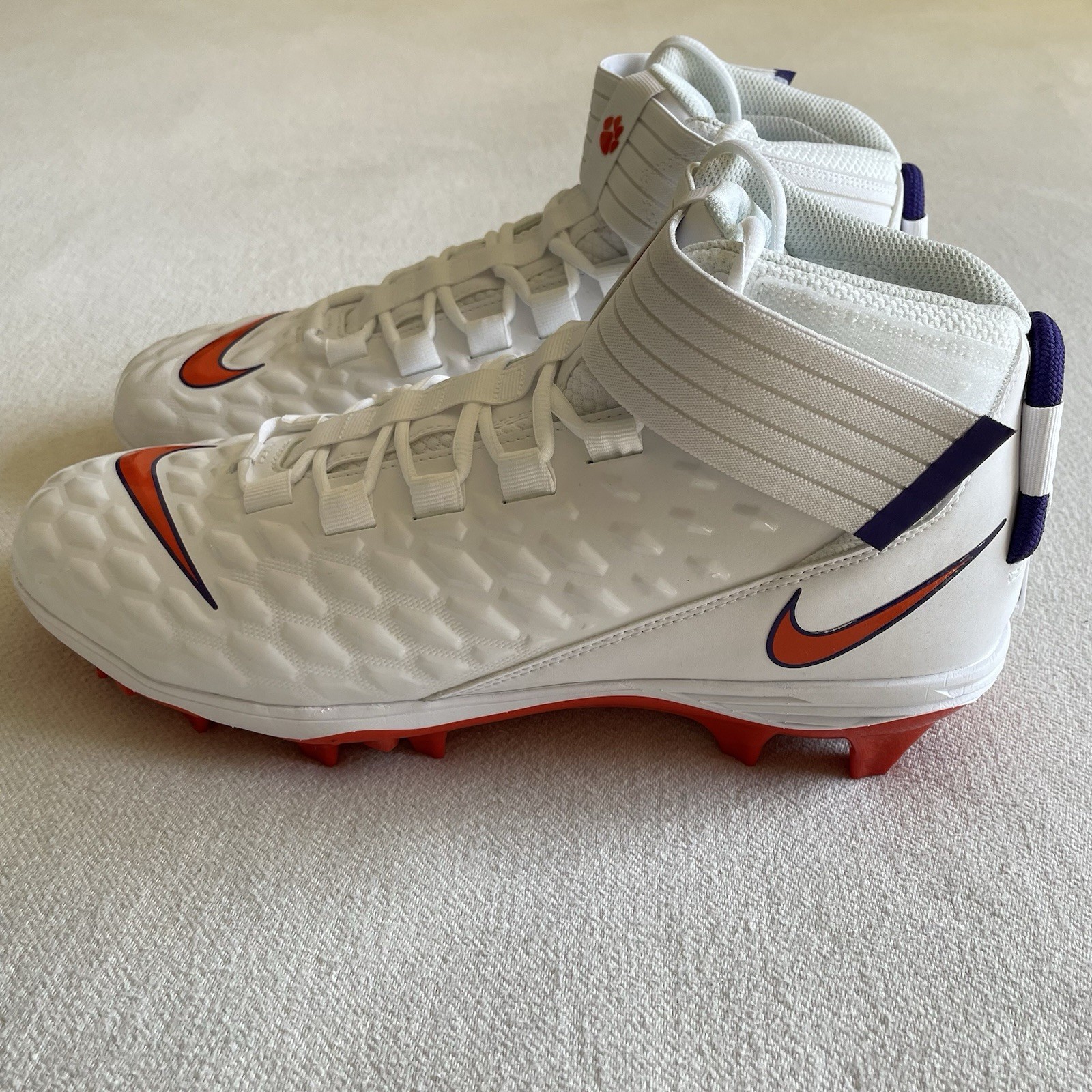 Nike Force Savage Pro 2 SMU PE Clemson Tigers Men Size 13 Football Cleat