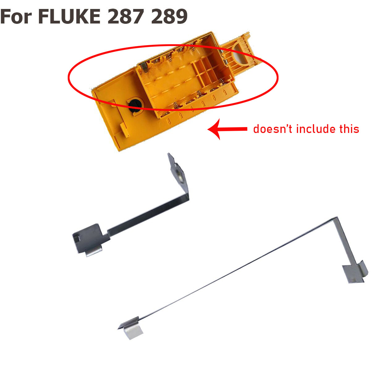 Battery Compartment Positive Negative Shrapnel For FLUKE 287 289 Multimeter Kit