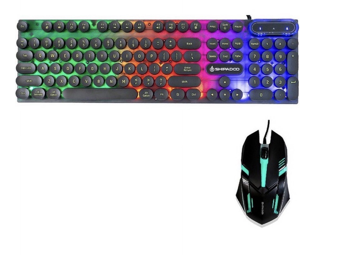 Shipadoo D500 Mechanical Hand Esports Backlight Keyboard and Mouse Set *Open Box