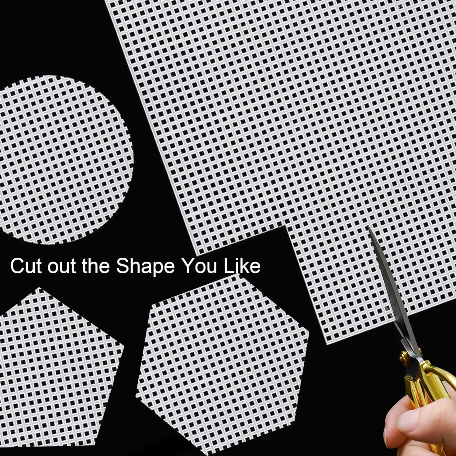 12 Pack Plastic Canvas Mesh Sheets 10.23x13'' – Durable Needlepoint Canvas