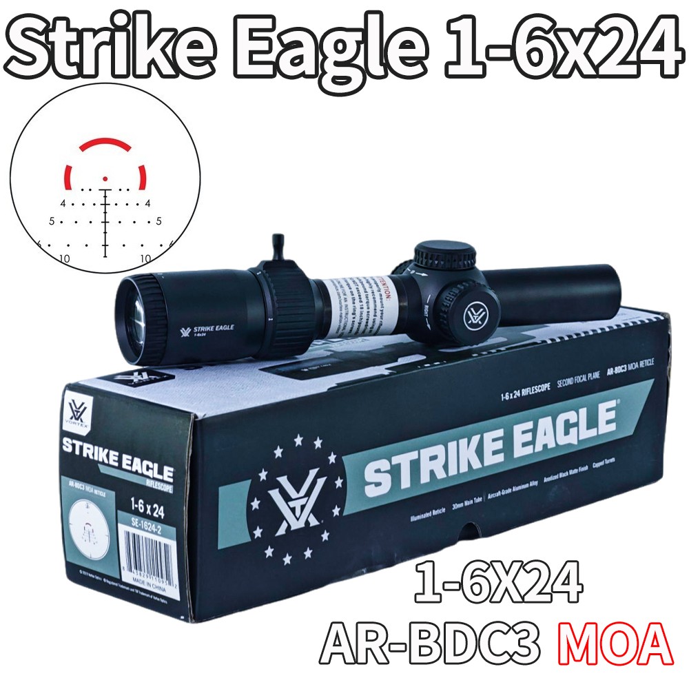Vortex Optics Strike Eagle 1-6x24 SFP BDC3 (MOA) Riflescope Specifications