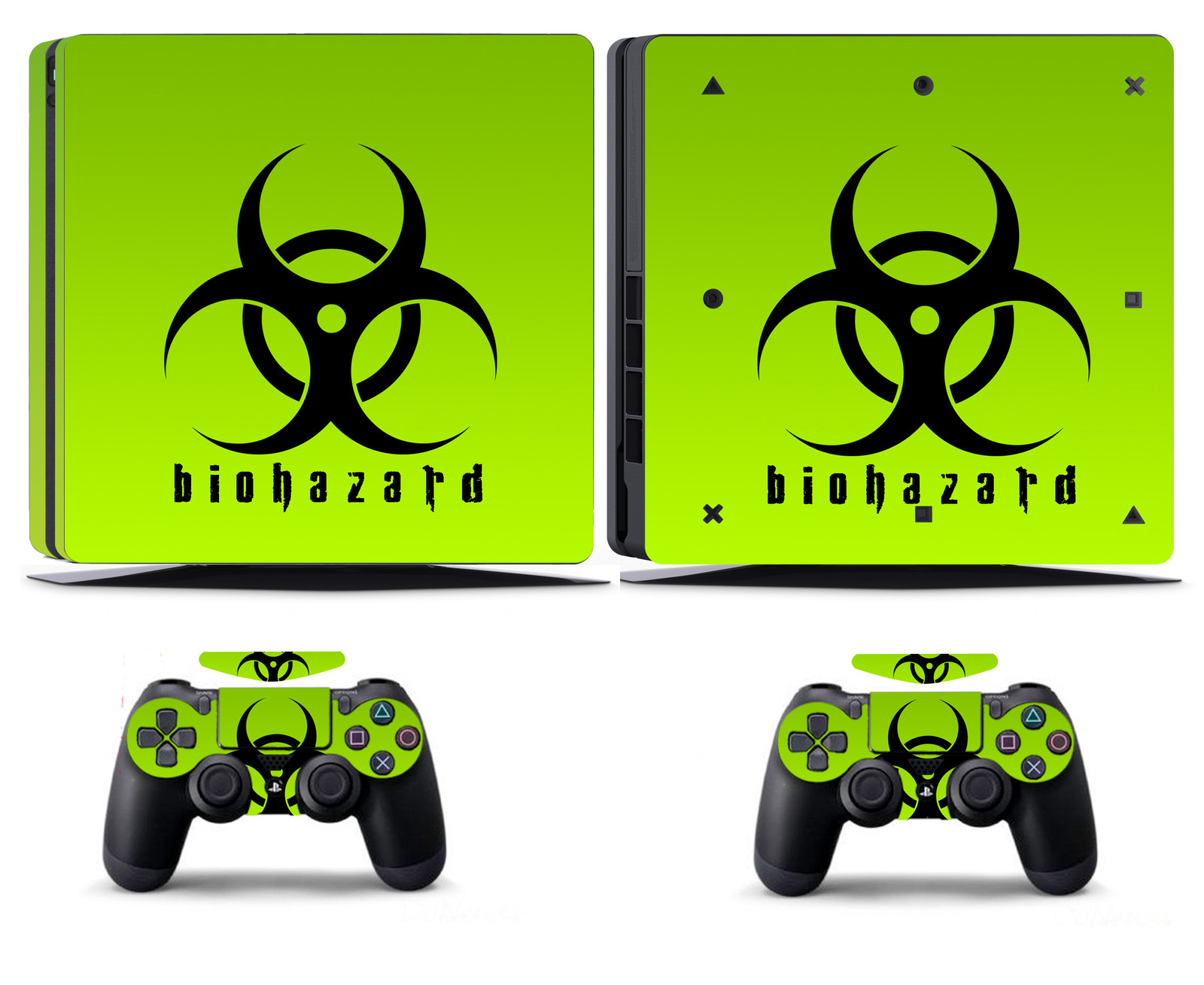 Biohazard 253 Vinly Skin Sticker Cover for Sony PS4 Slim PlayStation 4 SLIM