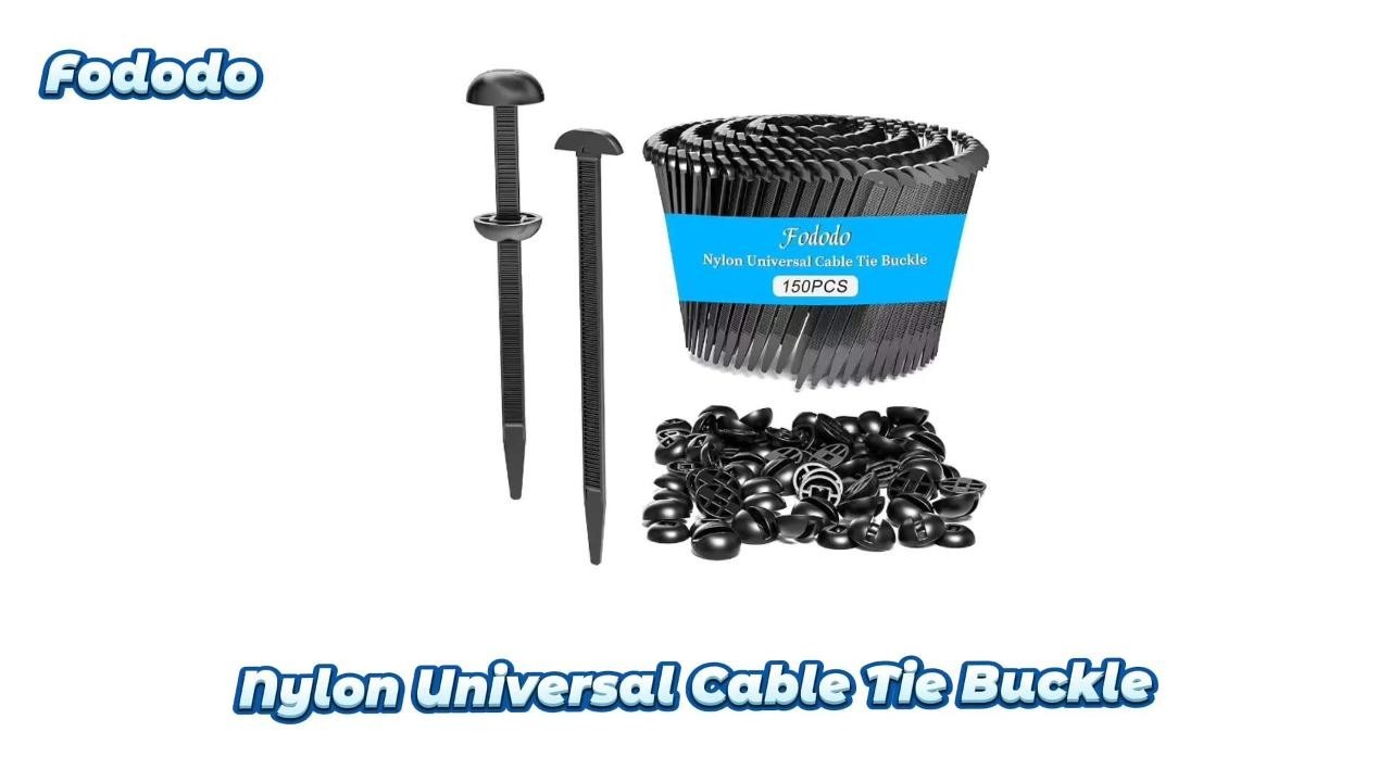 150Pcs Heavy Duty Nylon Cable Ties, Universal Zipper Clips, Self-Locking Zip Tie