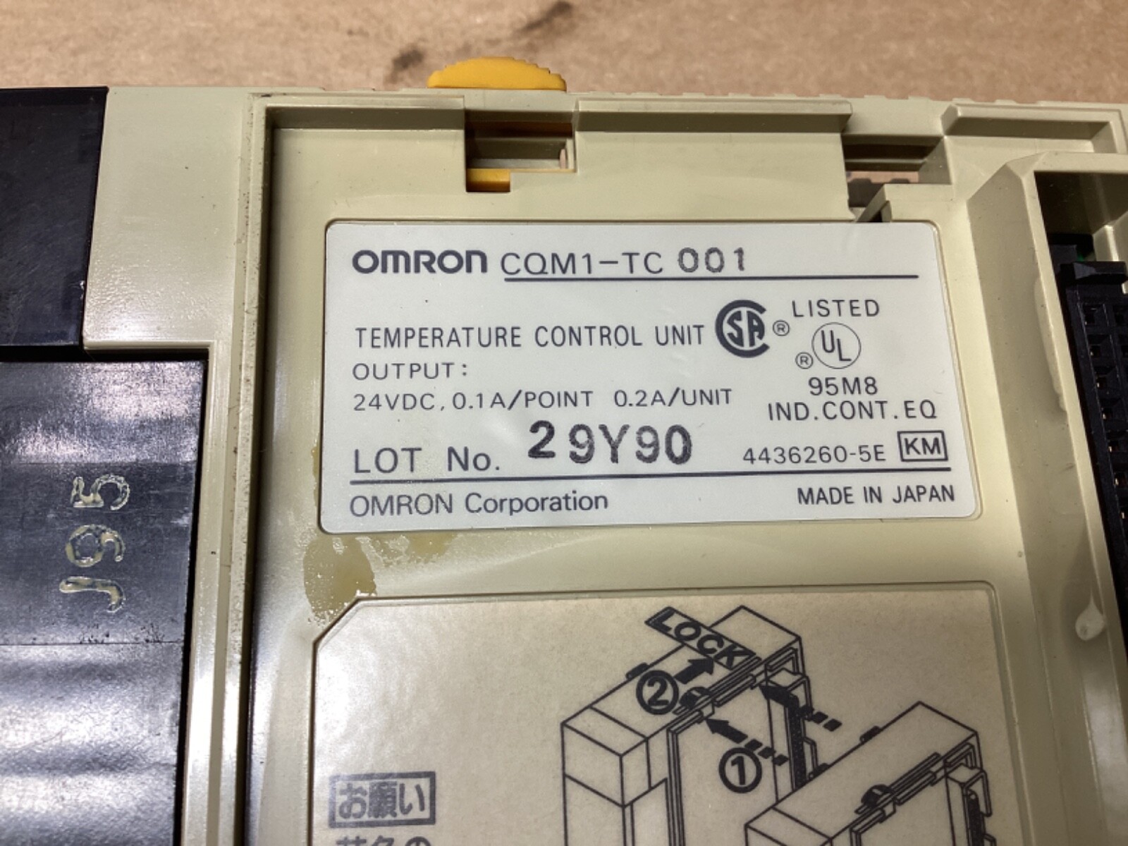 Omron CQM1-TC001 Temperature Control Module #108M75