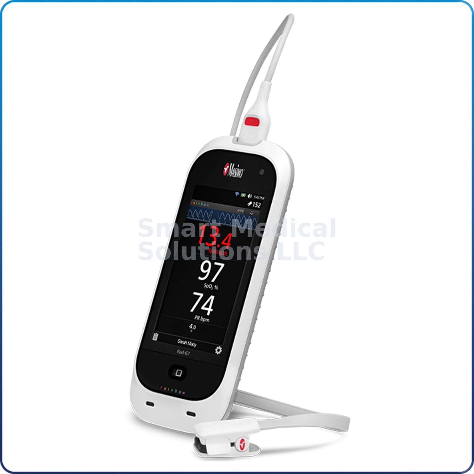 Masimo RAD-67 Hemoglobin Meter Kit w/ DCI-Mini SC-400 Test Sensor