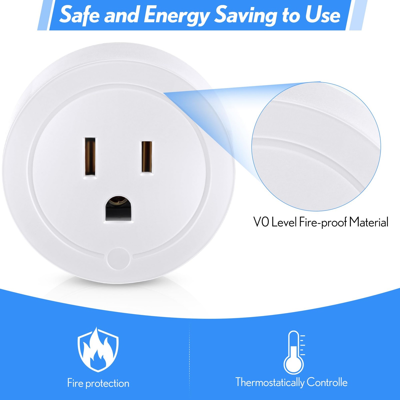 2 Pieces Thermostatically Controlled Outlet, On at 32°F/Off at 50 °F Thermost...