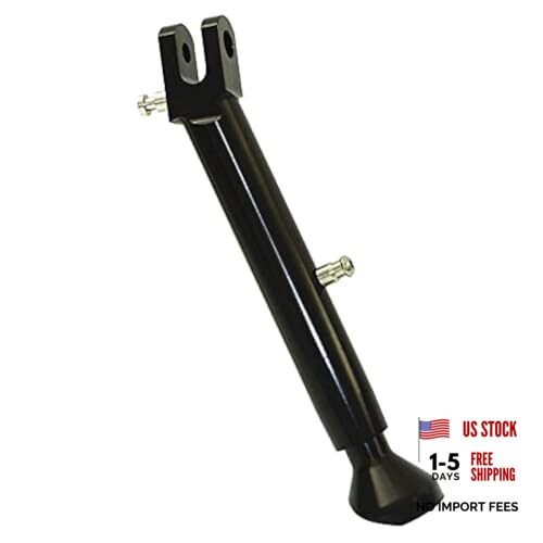 Black Adjustable Kickstand Lowering Side Stand Compatible with K-awasaki ZX14
