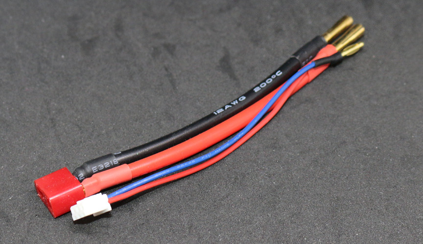 2S 4mm Bullet to Deans Female Connector Charge & Balance LiPo Battery Adapter