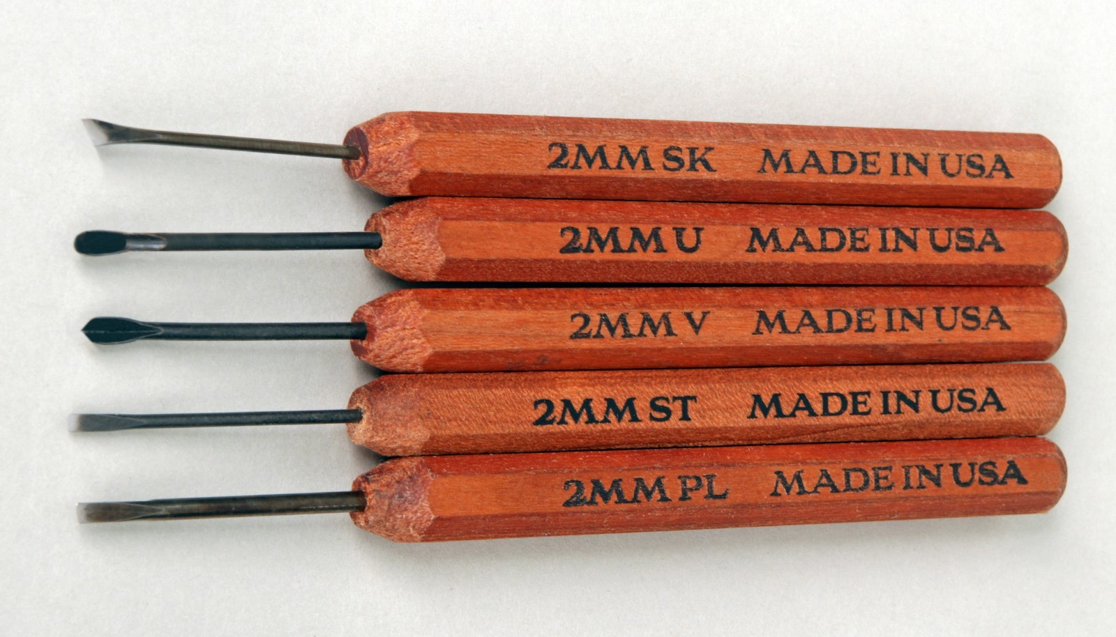 Dockyard Micro Tools 2.0mm Standard Set (5 Pieces) Wood Carving & Sculpting