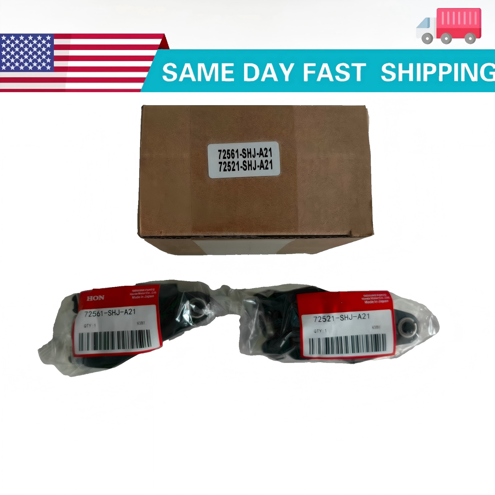 OEM 1Pair Left Right Center Mount Sliding Door Rollers For 05-10 Honda Odyssey